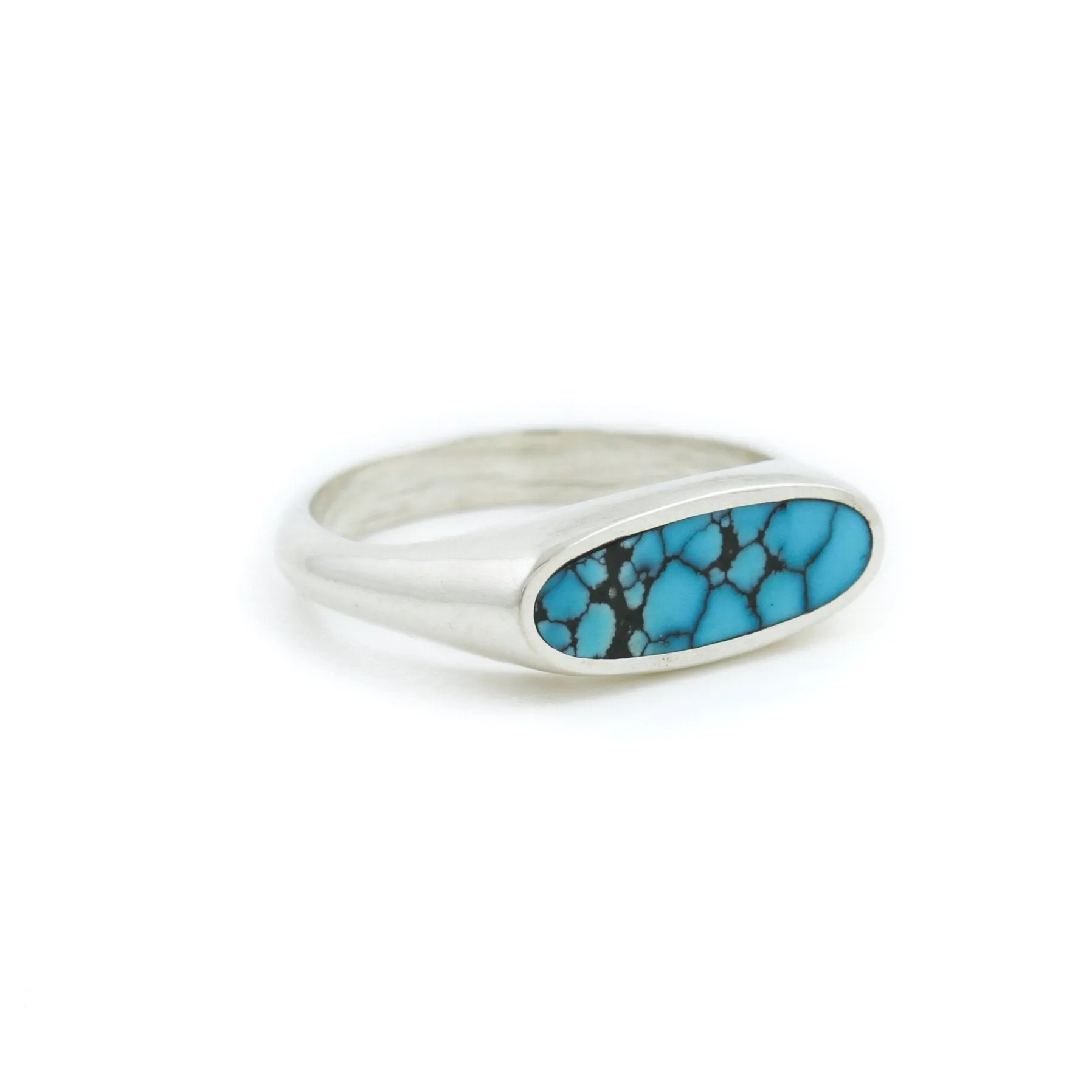 Silver x Hubei Turquoise Pill Inlay