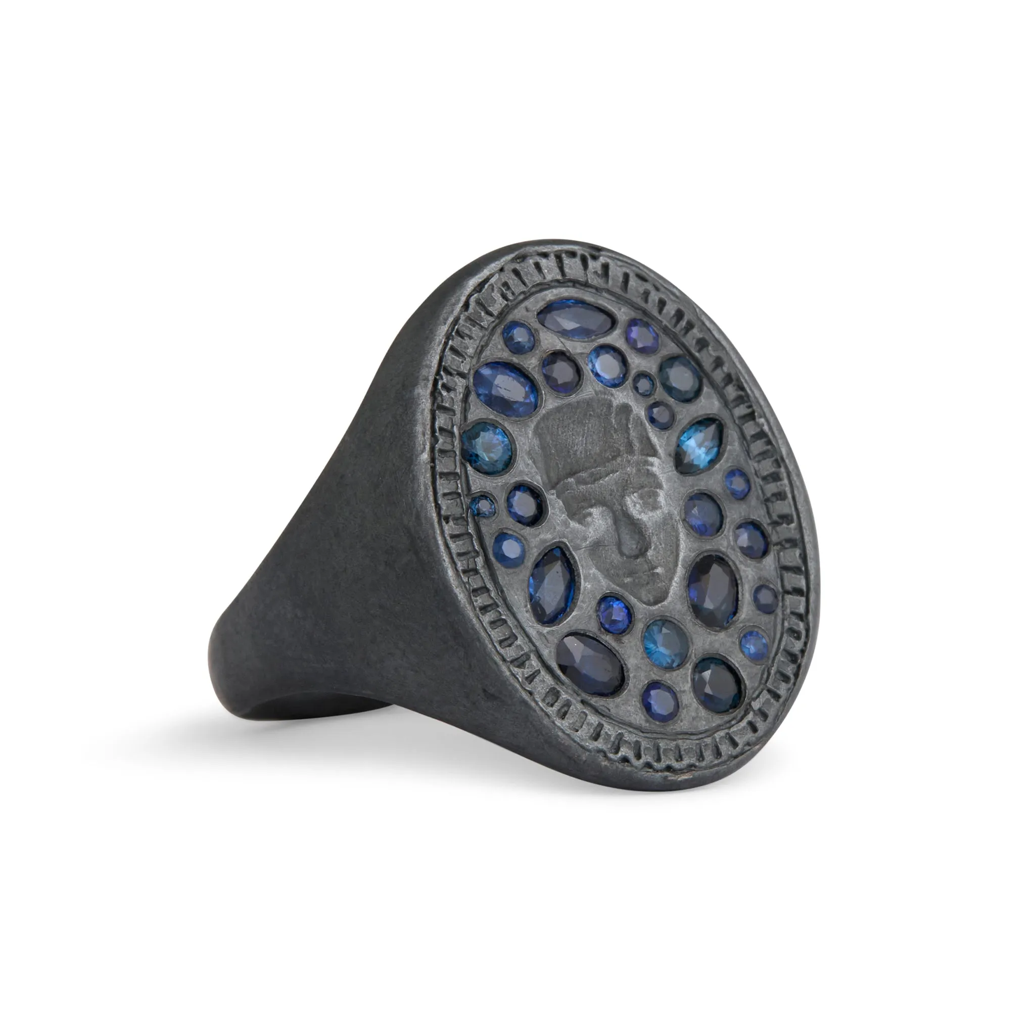 St Catherine Sapphire Signet Ring