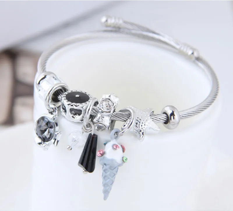 Stainless steel fashion DIY bracelet