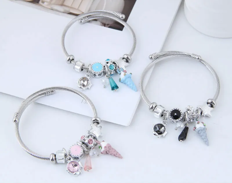 Stainless steel fashion DIY bracelet