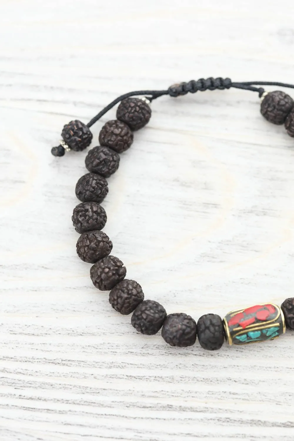 Tibetan Rudraksha Wrist Mala