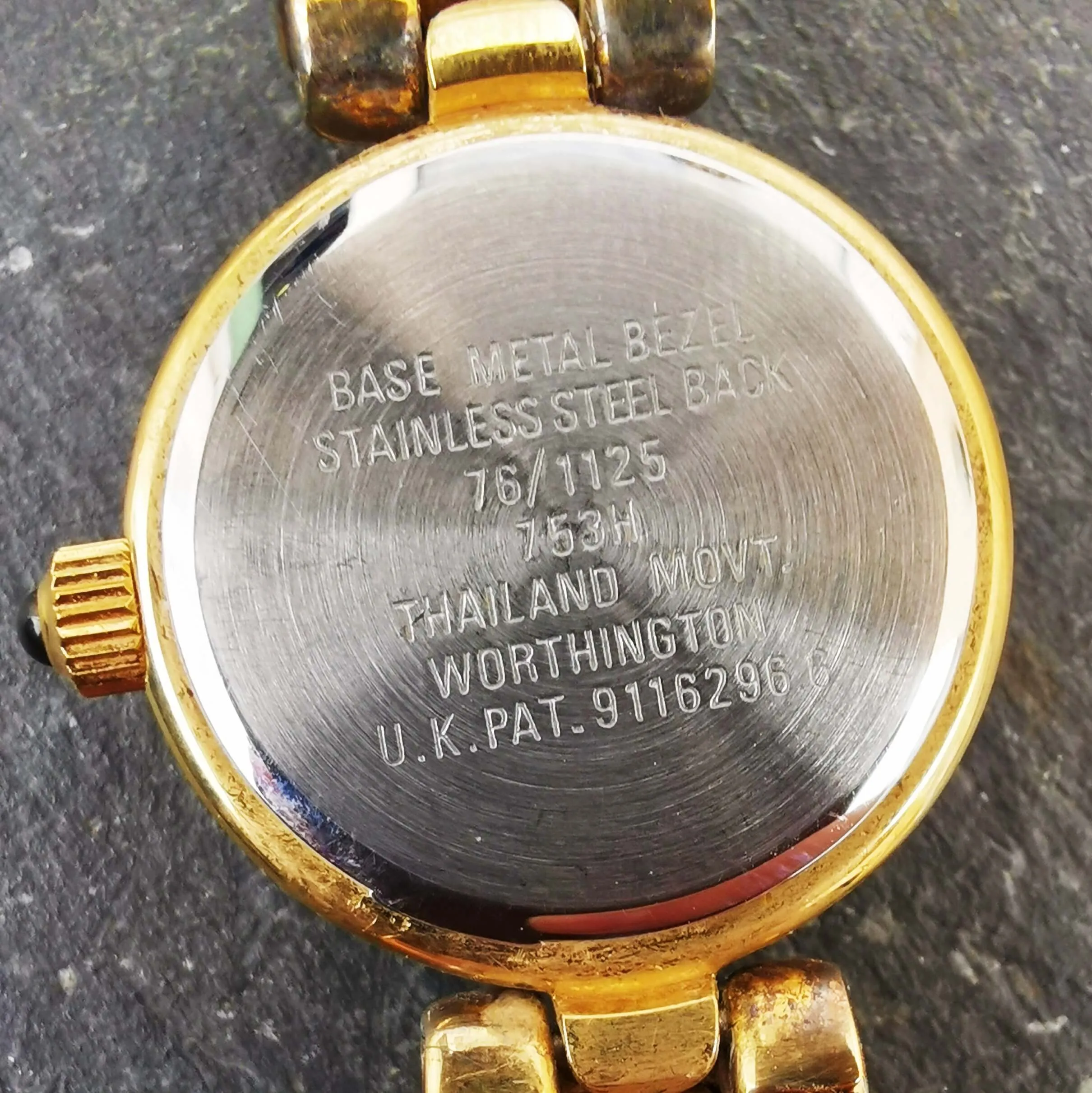 Vintage Women's Cocktail Worthington Gold And Silver Watch With Reversible Bracelet