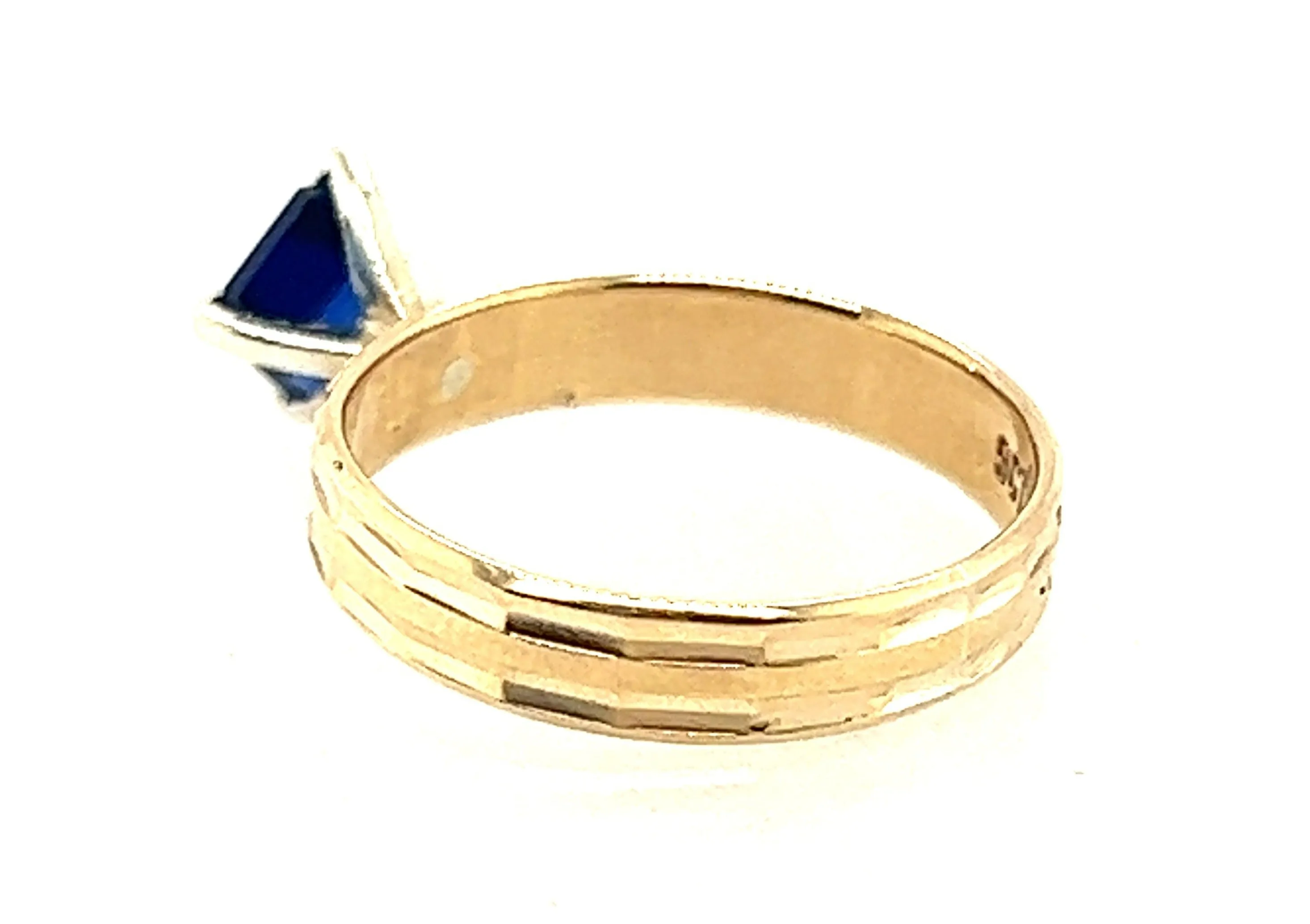 Yellow & White Gold Sapphire Ring